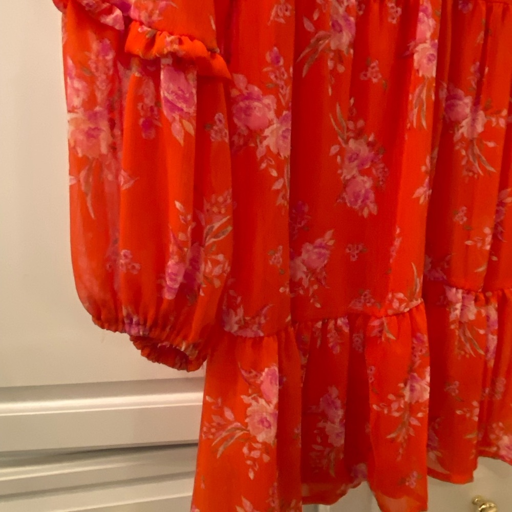 Vince Camuto 3 Tier Dress Orange Size XS